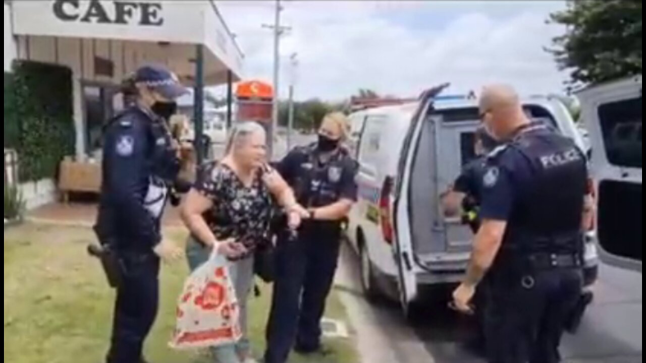 Police ARRESTED Elderly Woman Because of her lack of VAX status