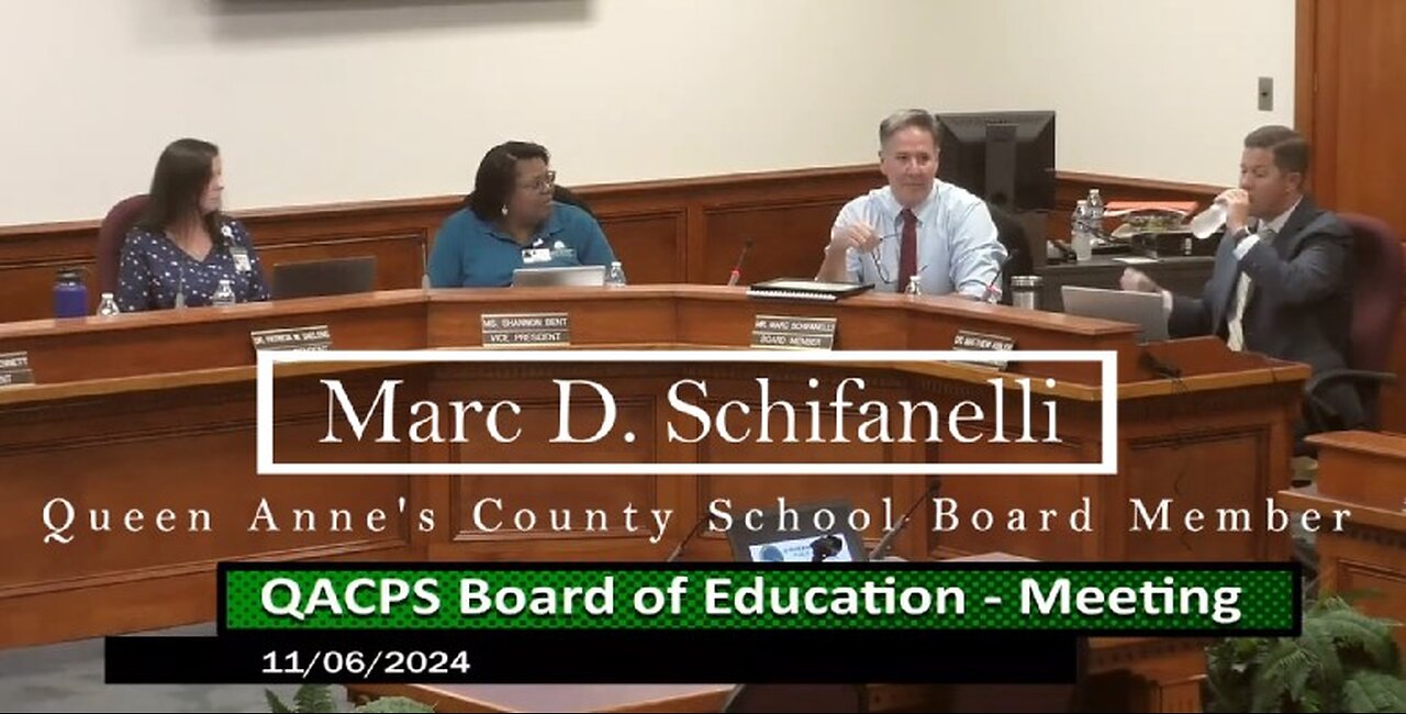 Queen Anne's County School Board Member Marc D. Schifanelli