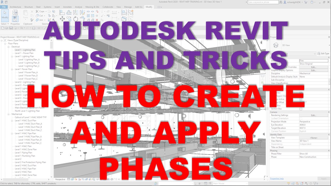 AUTODESK REVIT TIPS AND TRICKS: HOW TO CREATE AND APPLY PHASES