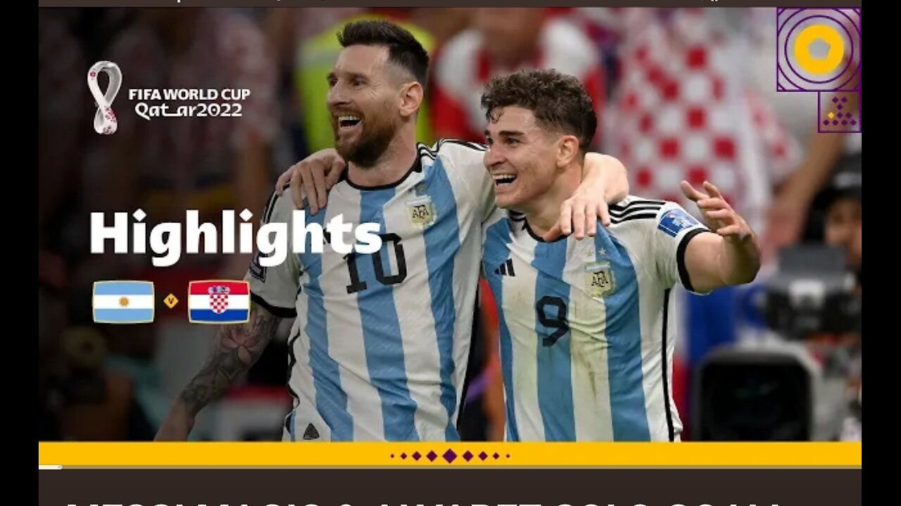 Argentina 3-0 Croatia - World Cup 2022 Semi-Final - Messi & Álvarez Defeat Modrić - [EC] - FHD