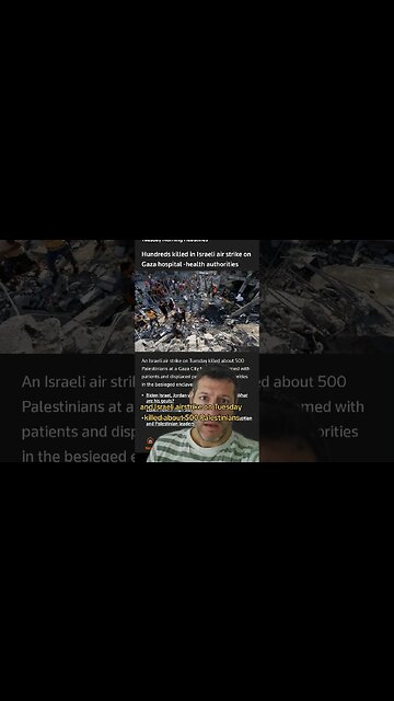 500 Palestinians killed in Israeli air strike on Gaza hospital