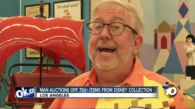 Man auctions off 750+ items from Disney collection