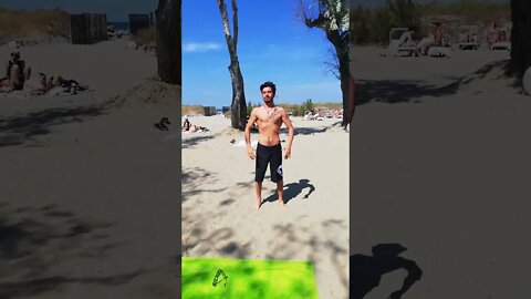 Backflip on the beach in #riccione 🍹