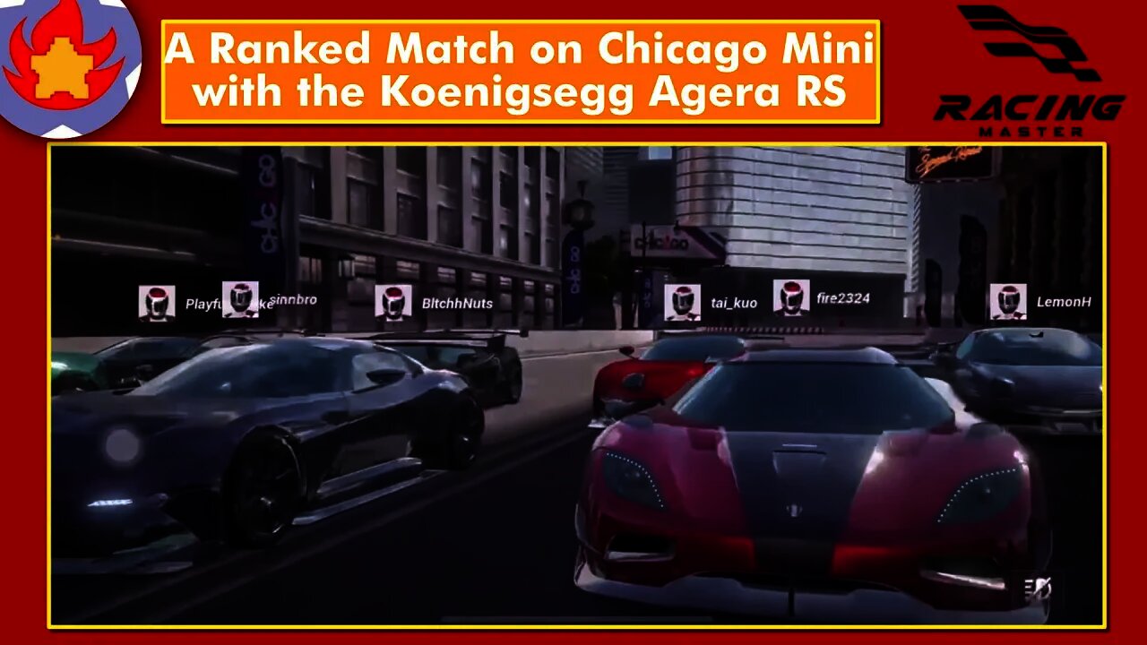 A Ranked Match on Chicago Mini with the Koenigsegg Agera RS | Racing Master