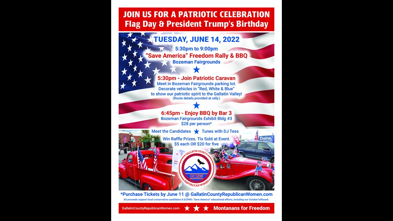 GCRW Flag Day/Pres. Trump B-Day Rally & BBQ