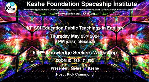 539th Knowledge Seekers Workshop; May 23, 2024