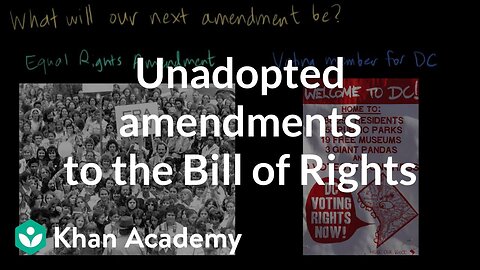 Constitution Wednesday: Unadopted Amendments