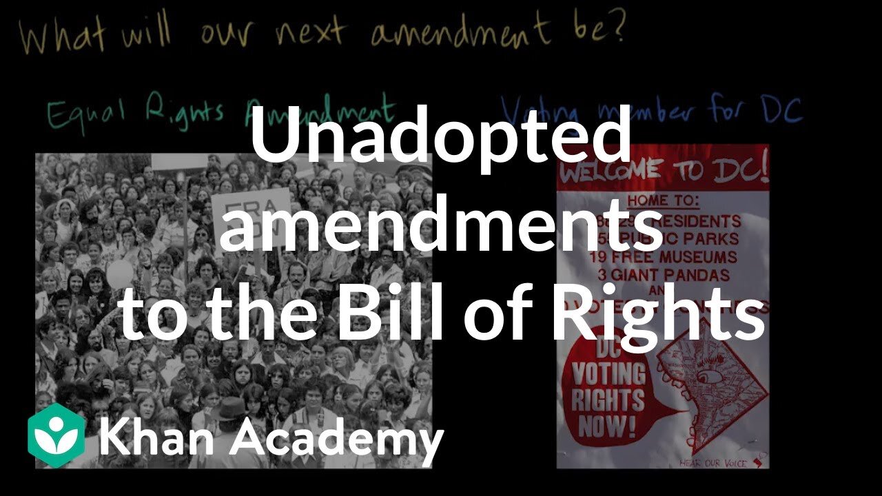 Constitution Wednesday: Unadopted Amendments