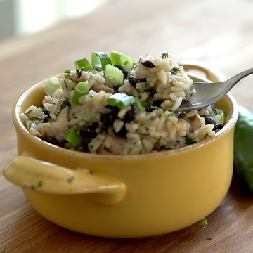 One-Pan Chicken with Lime, Rice & Black Beans