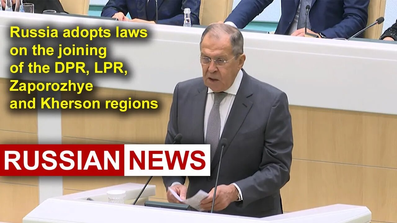 On the admission to Russia of the DPR and LPR, Zaporozhye and Kherson regions | Lavrov | Ukraine