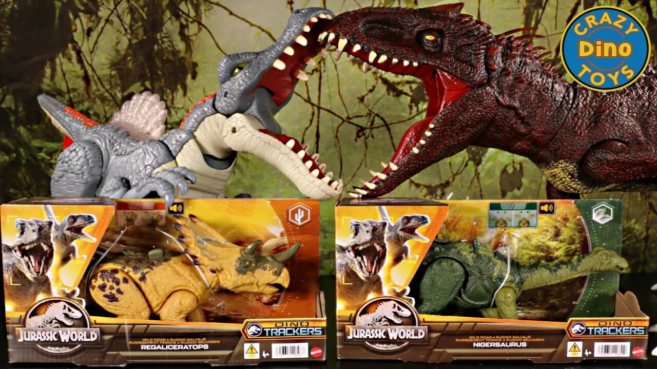 2 New Jurassic World Dominion Dinosaur Toys Unboxed Nigersaurus, Regaliceratops #shorts Dino Battles