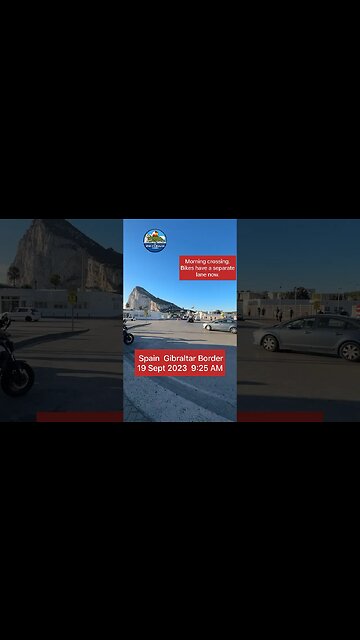 Spain Gibraltar Border Crossing 19 Sept 2023