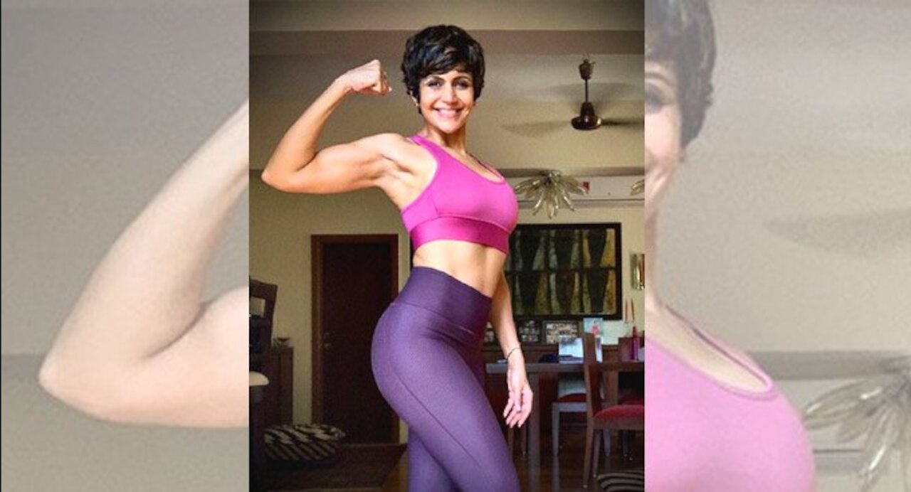 Mandira Bedi Workout 🏋️ Video