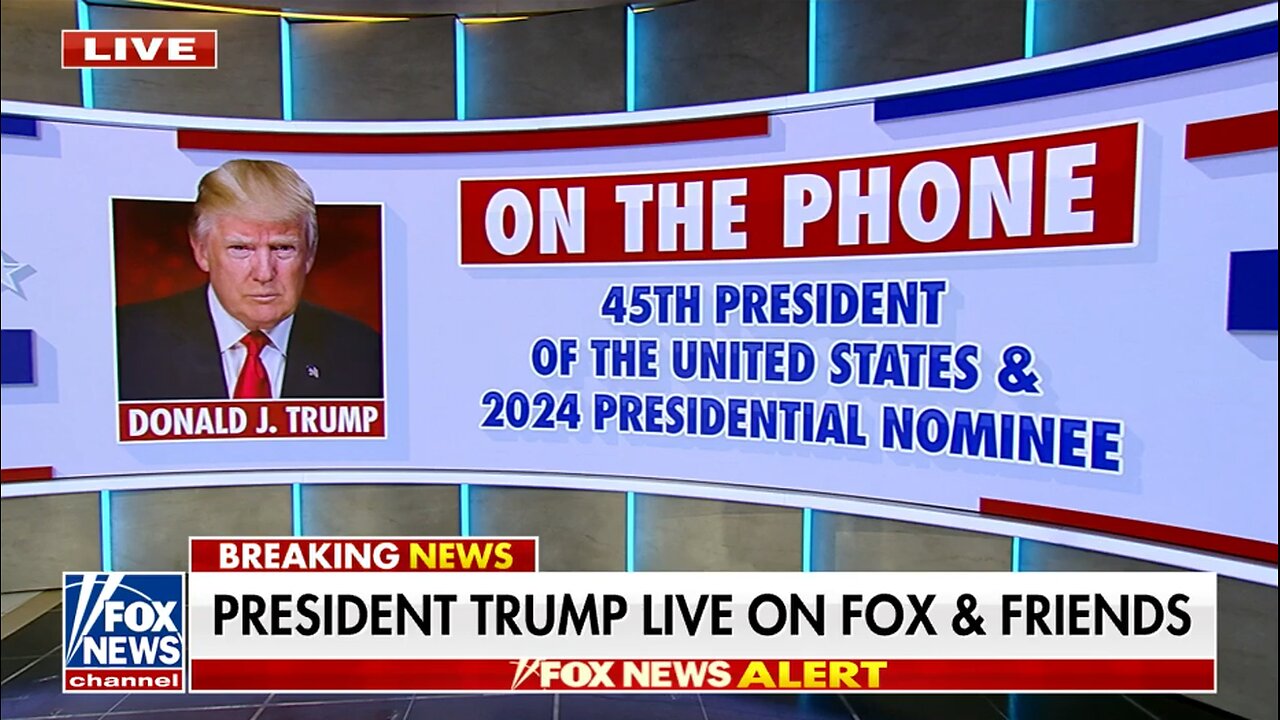 President Trump Live on Fox and Friends