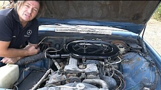 Mercedes Benz W116 - How to renovate the air filter housing DIY