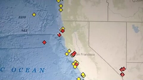 Tsunami Station In Event Mode, Oregon, Washington, 20.3 Feet Wave Heights. 1/21/2023