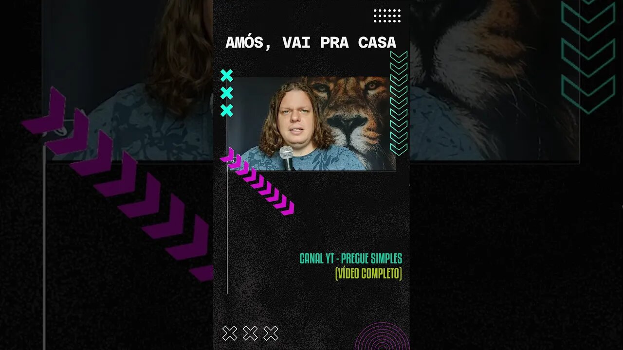 #short Amós, vai pra casa | Pregue Simples - Lucas Herculiani