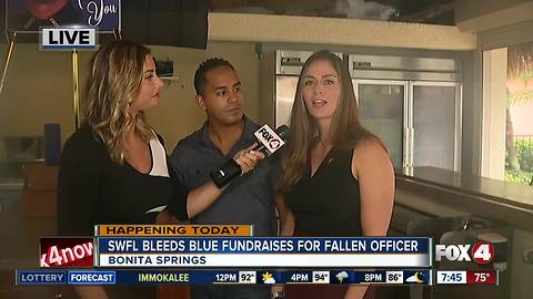 Southwest Florida community fundraises for Officer Jobbers-Miller's family - 7:30 am live report