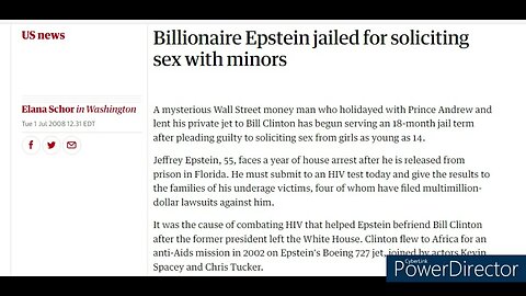 Billionaire Epstein jailed for soliciting sex with minors, Tue 1 Jul 2008 12.31 EDT