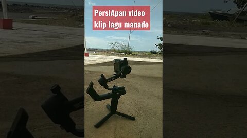 persiapan video klip lagu manado