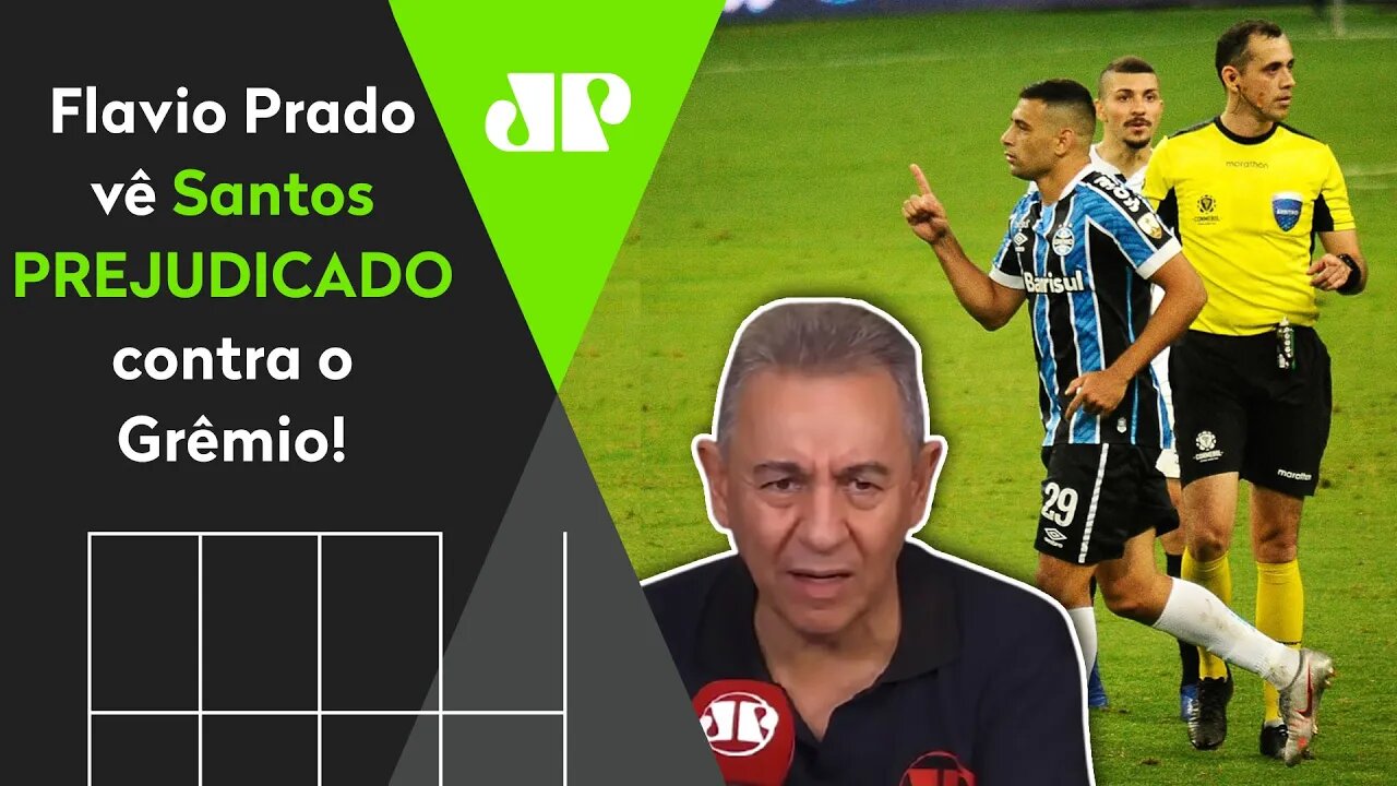 "NÃO FOI PÊNALTI!" Flavio Prado vê Santos PREJUDICADO contra o Grêmio!