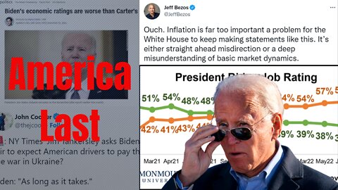 Biden's Approval Ratings: Disastrous and Downright Pathetic