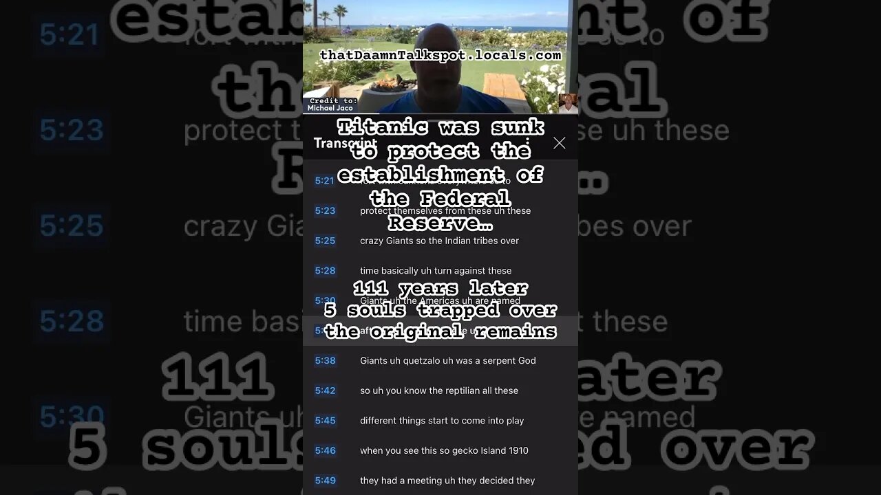 #sacrificial #submarine (?) - #DD62423 #MissedNewsDiffViews (link to full interview in description)