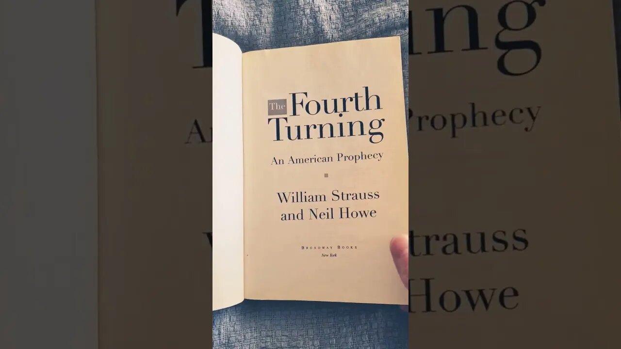 The Fourth Turning An American Prophecy by Strauss & Howe 1997 Audio/Video Book #shorts