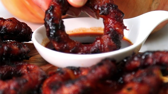 Sriracha Bacon Onion Rings