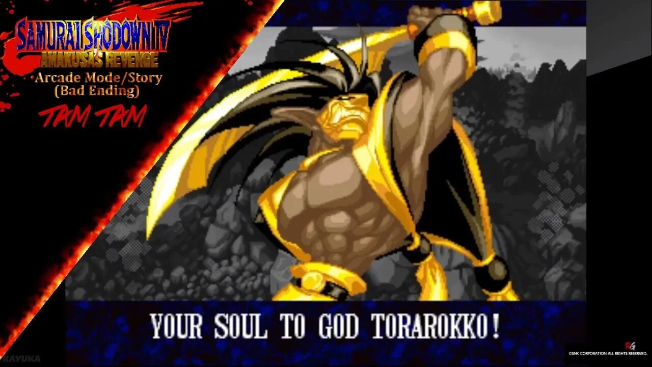 Samurai Shodown IV - Arcade Mode/Story - Tam Tam (Bad Ending)