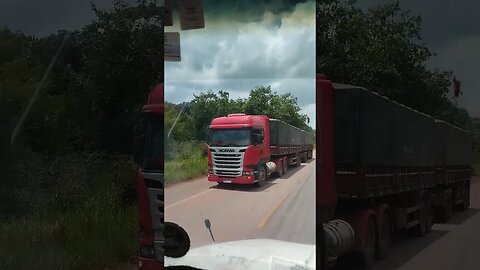 Red Scania😎 #fun #viral #hard #brazil