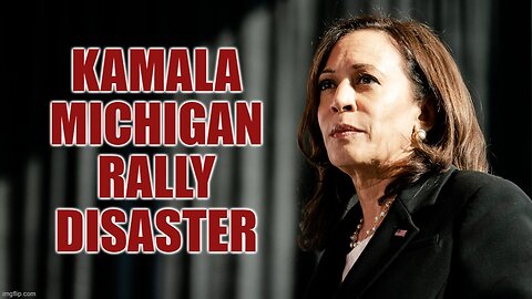 Kamala Harris Michigan Rally Ends In DISASTER - "I'm Speaking Now"