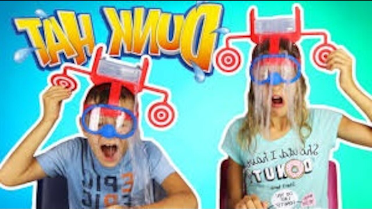 DUNK HAT GAME CHALLENGE! Family Fun Video1