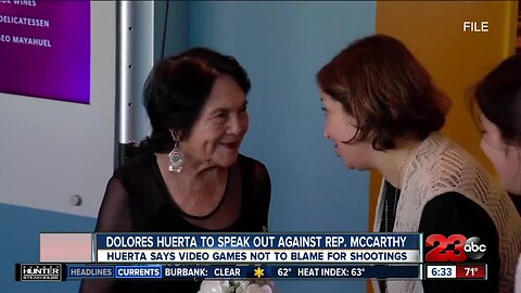 Civil Rights activist Dolores Huerta calls out Congressman Kevin McCarthy over mass shooting response