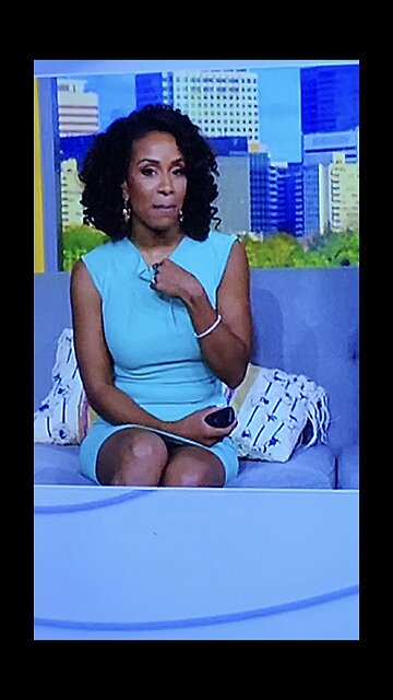 Beautiful newswoman