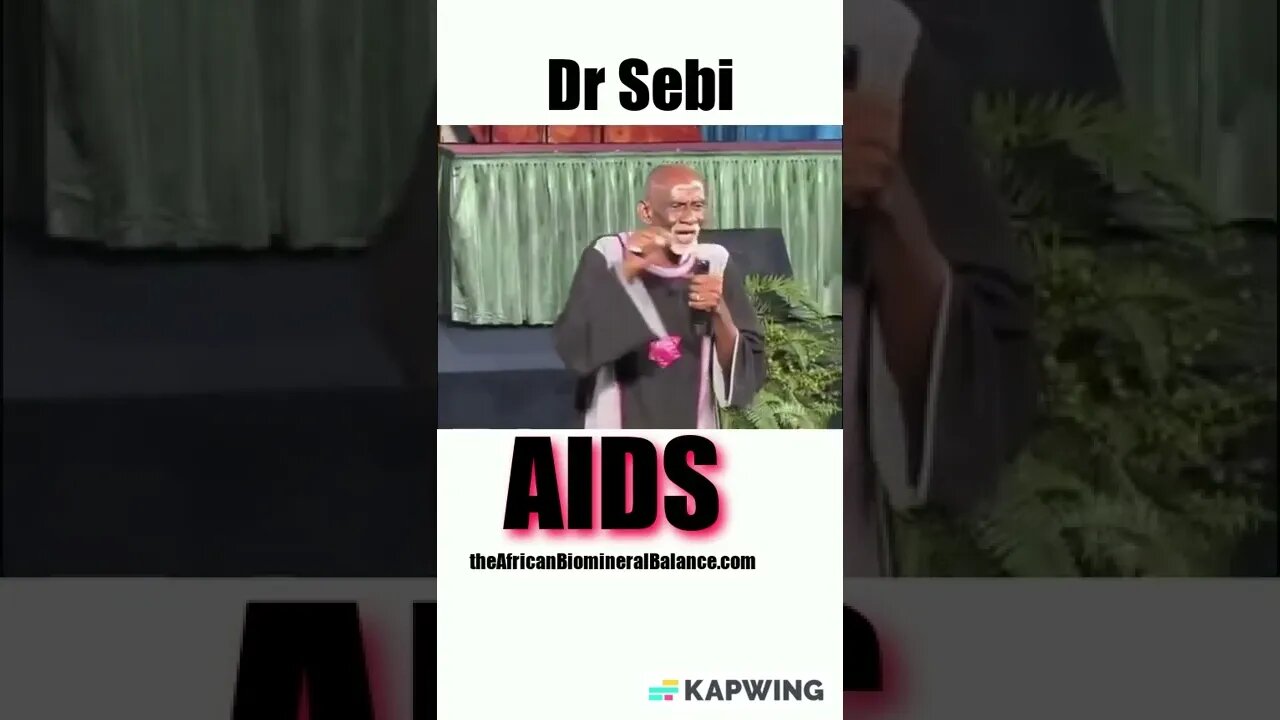 DR SEBI - AIDS #drsebi #shorts