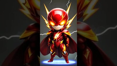 Cute Baby Chibi Flash Superhero #shorts