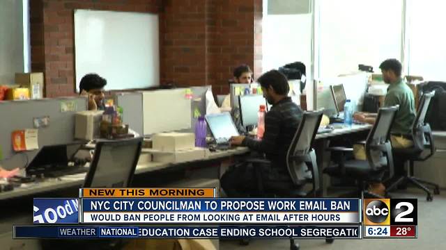 Push to ban checking work email after hours