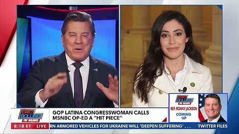 Newsmax | Eric Bolling The Balance | Rep. Anna Paulina Luna Interview