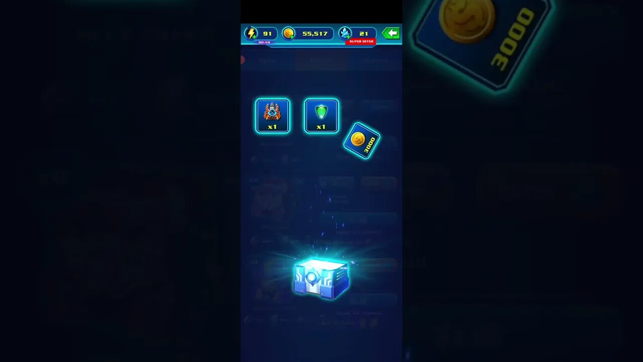 Galaxy Attack Alien Shooter - Blue Chest (opening 25 chests in a row)