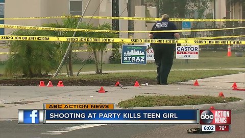 Police: Teenager shot, killed in Tampa during party