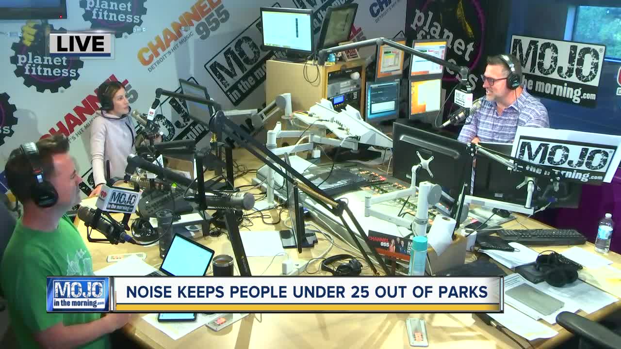 Mojo in the Morning: Noise would keep people under 25 out of parks