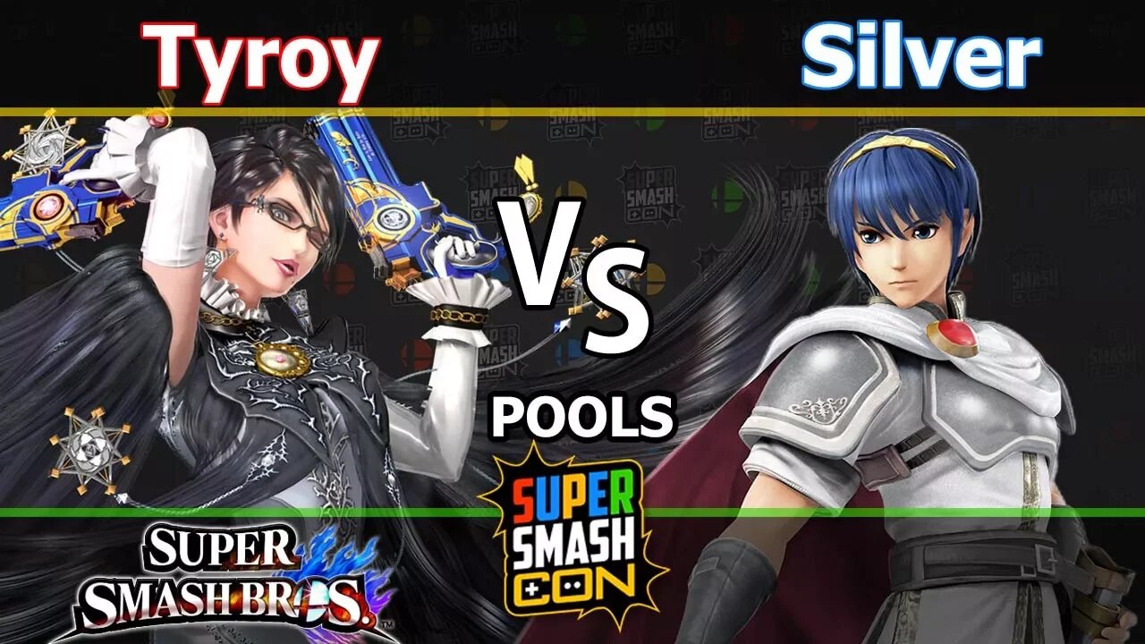 E2C|Tyroy (Bayonetta) vs. Silver (Marth & Lucina) - Wii U Singles Pools - SSC2017