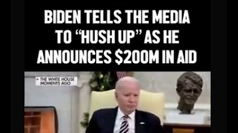 Beijing Biden tells the white house press to HUSH up !!