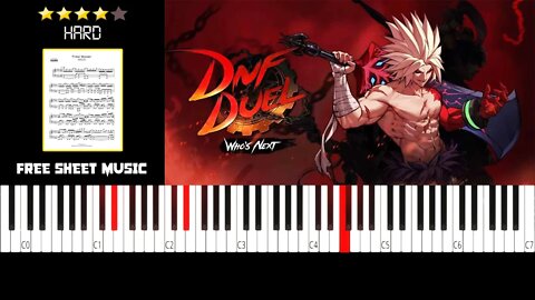 DNF Duel OST - Primal Wonder (Ruins Stage Theme) - (HARD) Piano Tutorial