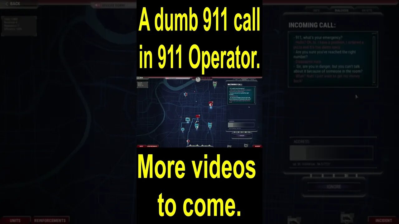 A dumb 911 call in 911 Operator