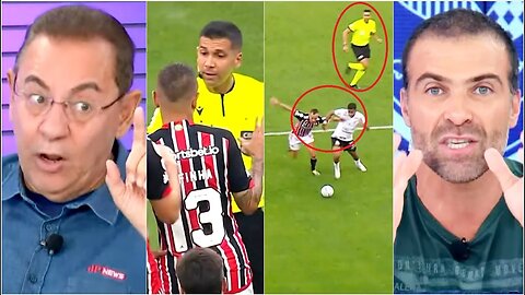 "ISSO É UM ESCÂNDALO DE ARBITRAGEM! Esse PÊNALTI do Corinthians contra o São Paulo foi..." DEBATE!