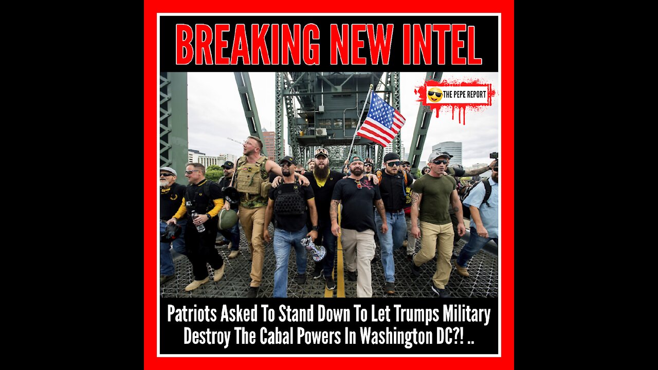 💥Patriots Asked To Stand Down and Let the Military Destroy The Cabal Powers In Washington DC?!🔥..