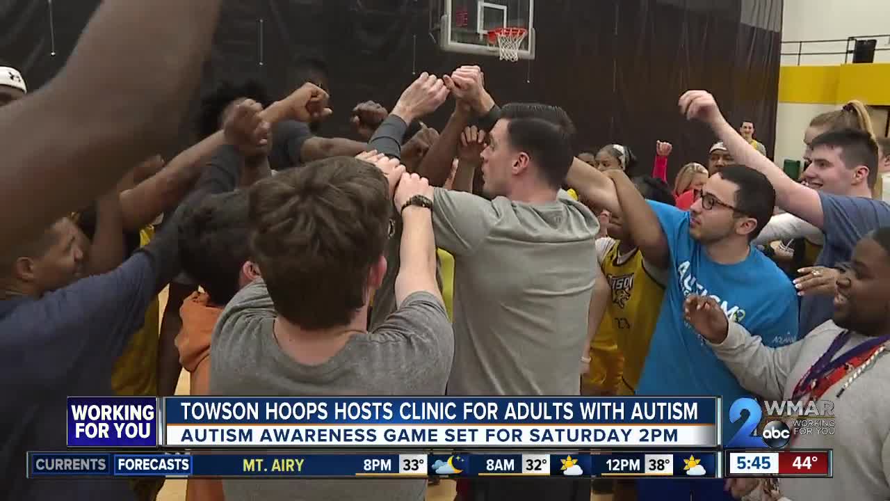 Towson hoops hosts clinic for adults with autism