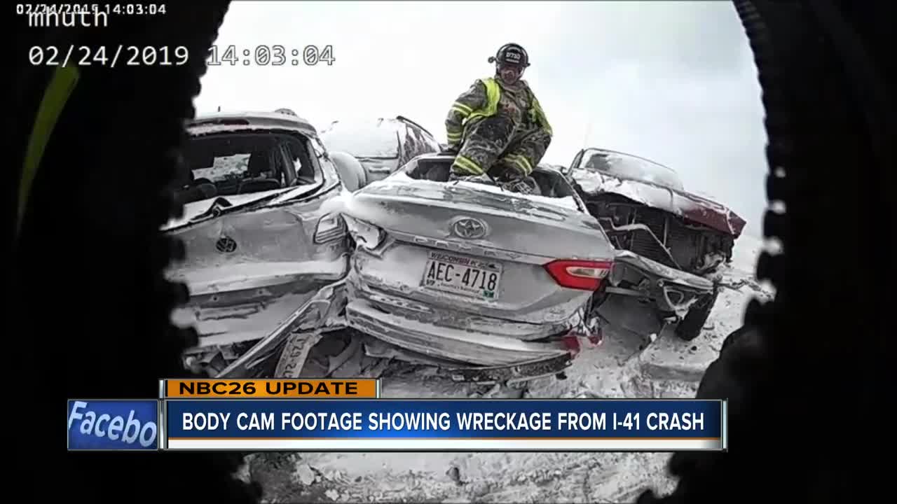 New updates on the massive I-41 pileup that happened Sunday